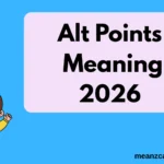 Alt Points Meaning