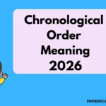 Chronological Order Meaning