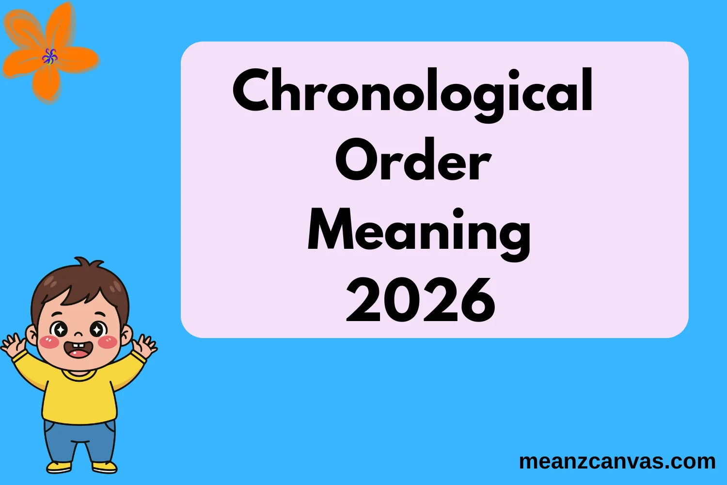 Chronological Order Meaning