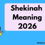 Shekinah Meaning
