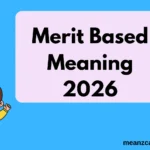 Merit Based Meaning