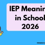 IEP Meaning in School