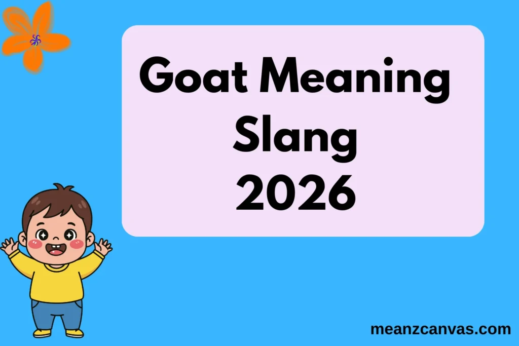 Goat Meaning Slang