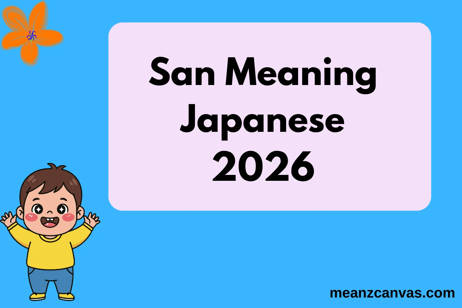 San Meaning Japanese