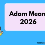 Adam Mean