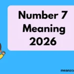 Number 7 Meaning