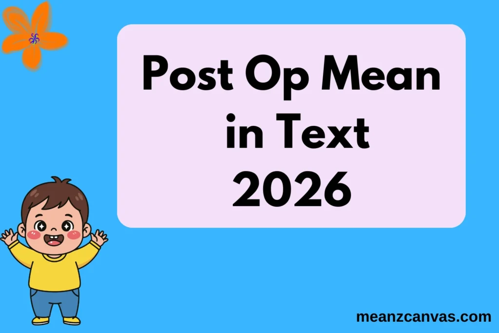 Post Op Mean in Text