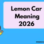 Lemon Car Meaning