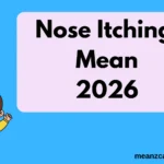 Nose Itching Mean