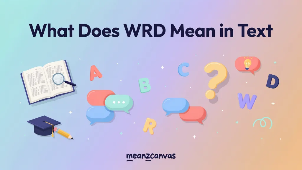 What Does WRD Mean in Text