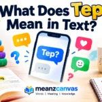 What Does Tep Mean in Text