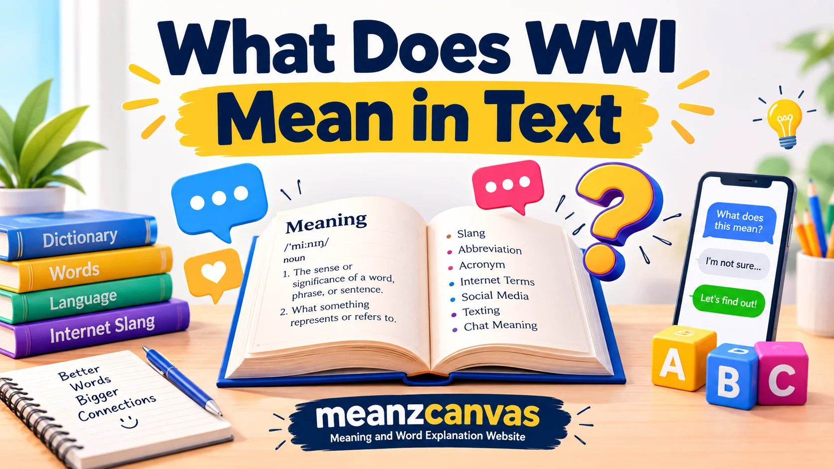What Does WWI Mean in Text