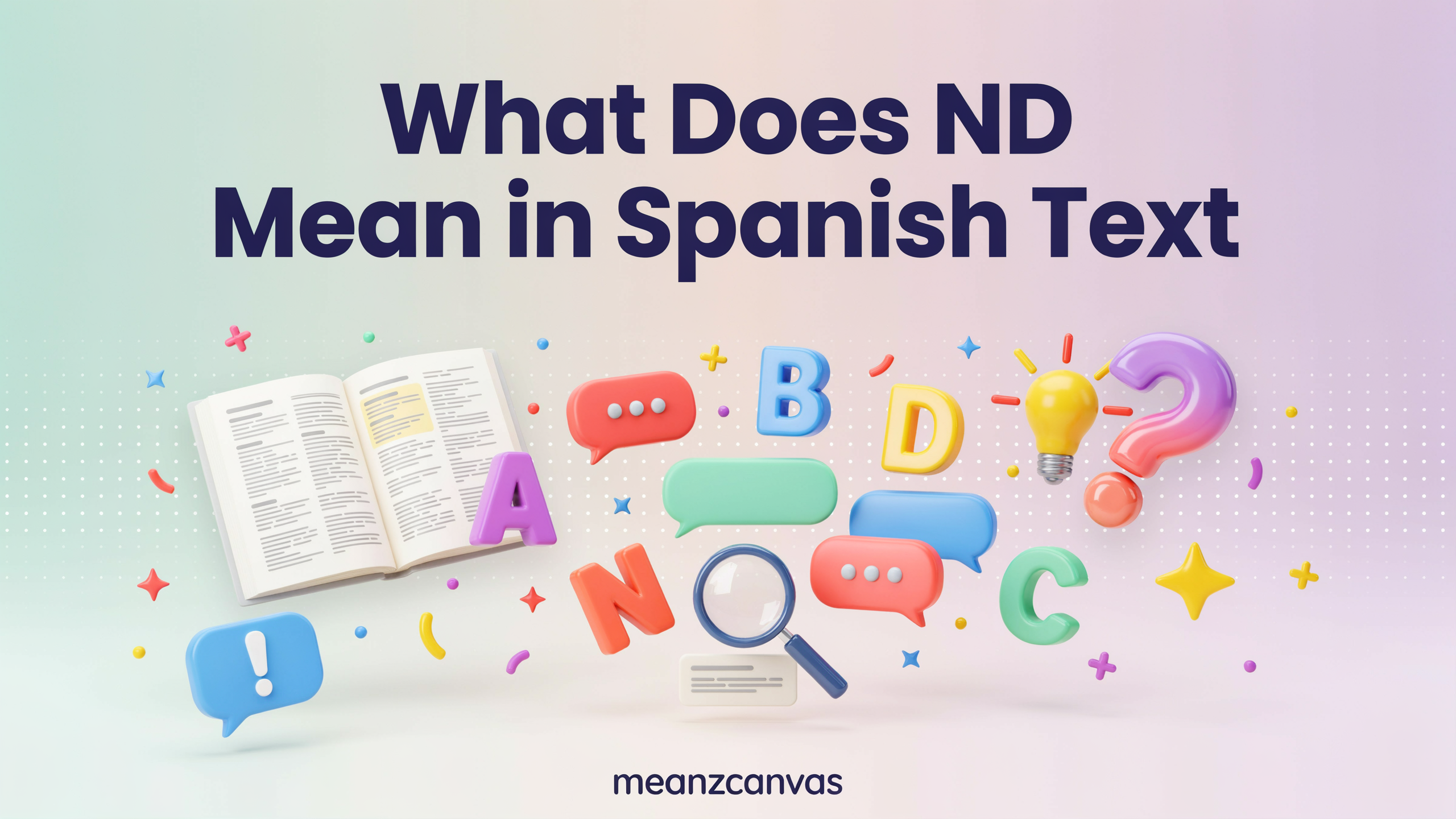 What Does ND Mean in Spanish Text