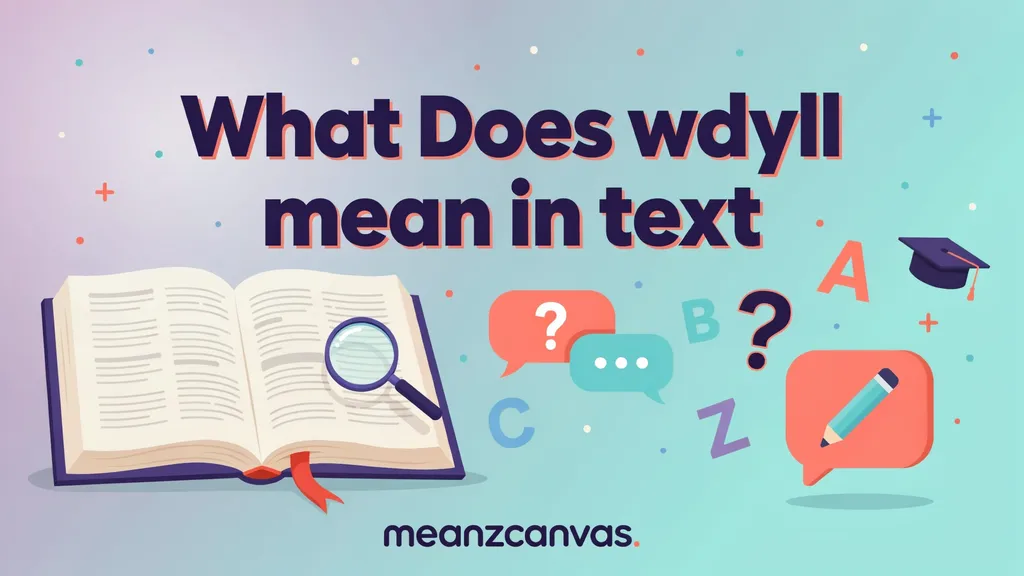 What Does wdyll mean in text
