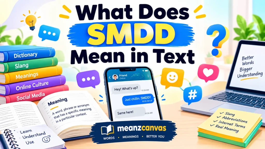 What Does SMDD Mean in Text
