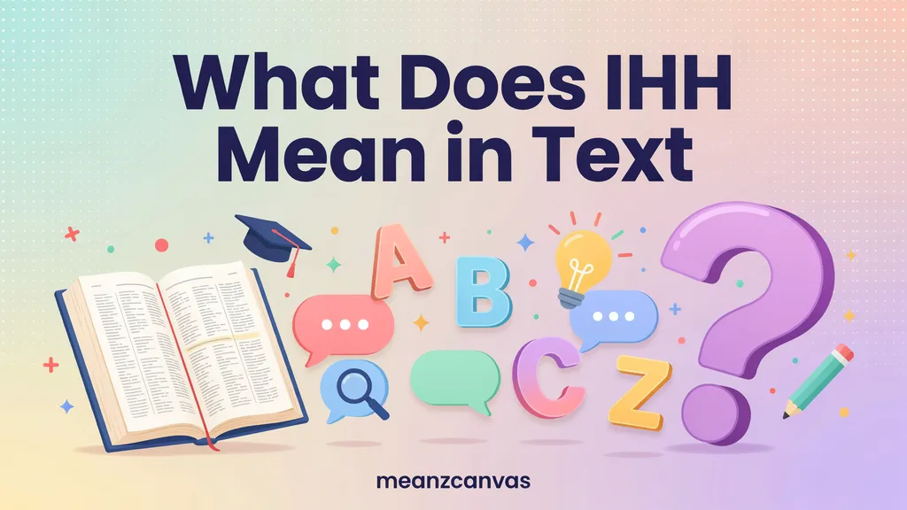 What Does IHH Mean in Text